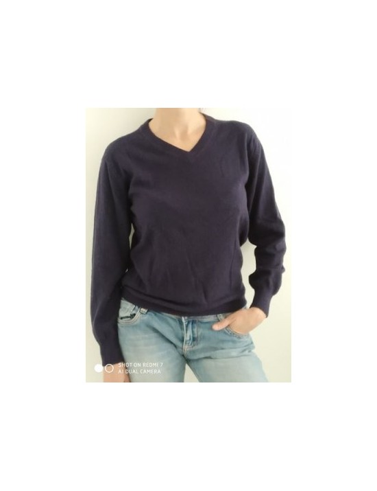 pull cachemire col v couleur